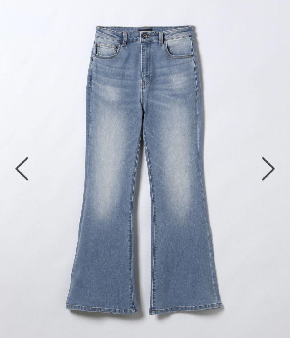 JEANASIS ストレッチフレアデニム ブルー M ジーナシス 完売品