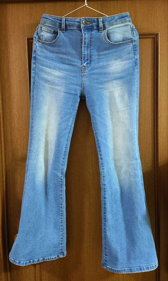 JEANASIS ストレッチフレアデニム ブルー M ジーナシス 完売品