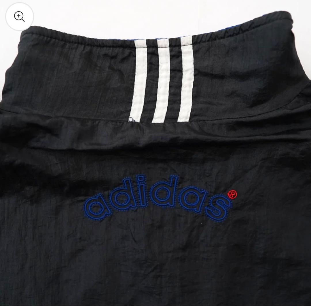 無茶振りさん専用80’s adidas 短丈 ワイド ナイロンジャケット 黒