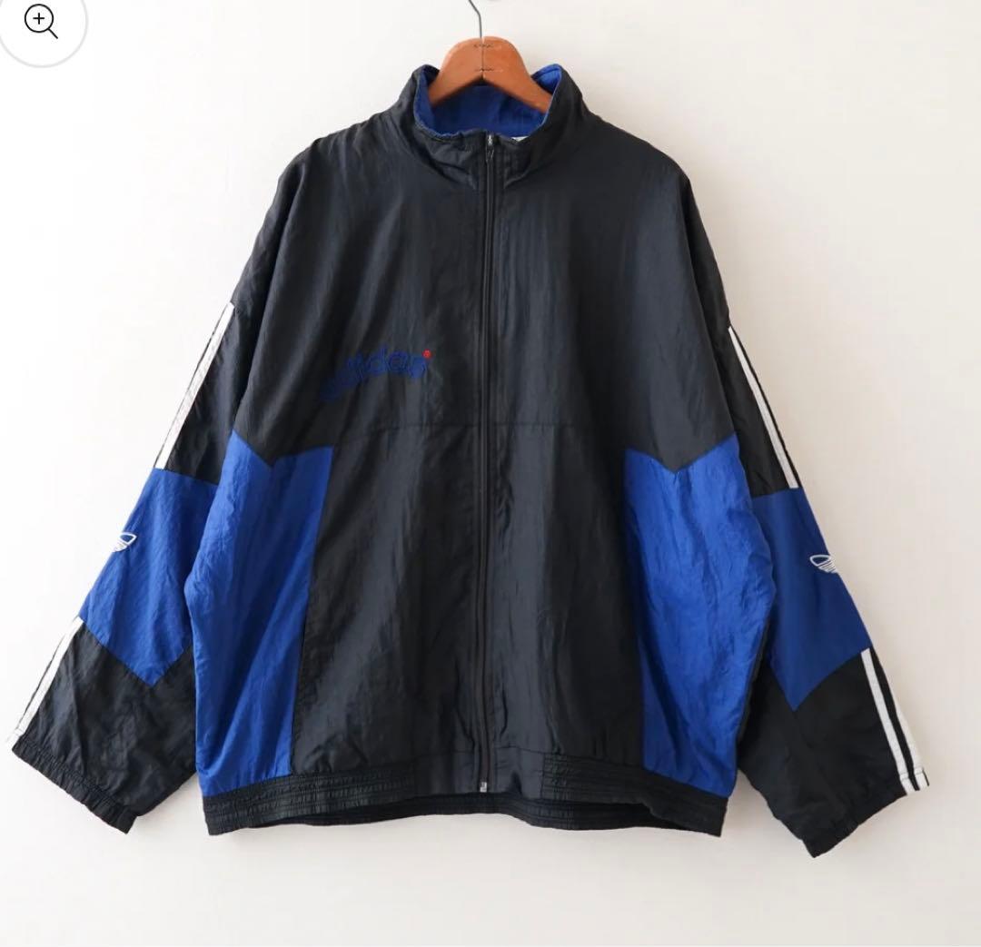 無茶振りさん専用80’s adidas 短丈 ワイド ナイロンジャケット 黒