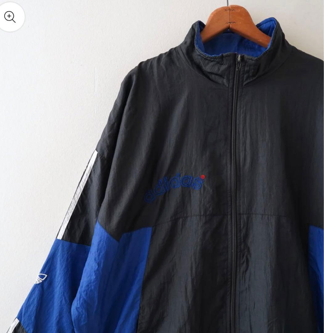 無茶振りさん専用80’s adidas 短丈 ワイド ナイロンジャケット 黒