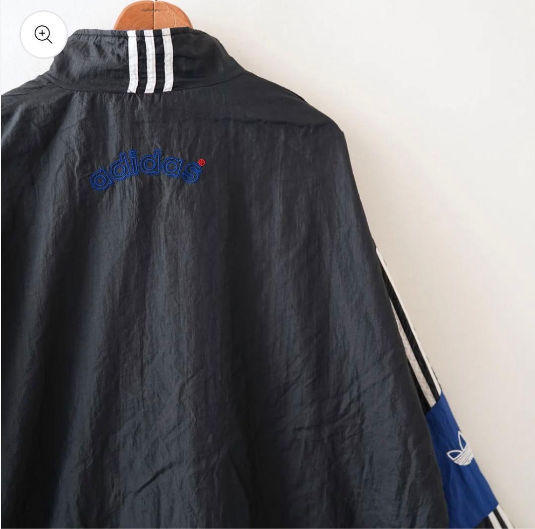 無茶振りさん専用80’s adidas 短丈 ワイド ナイロンジャケット 黒