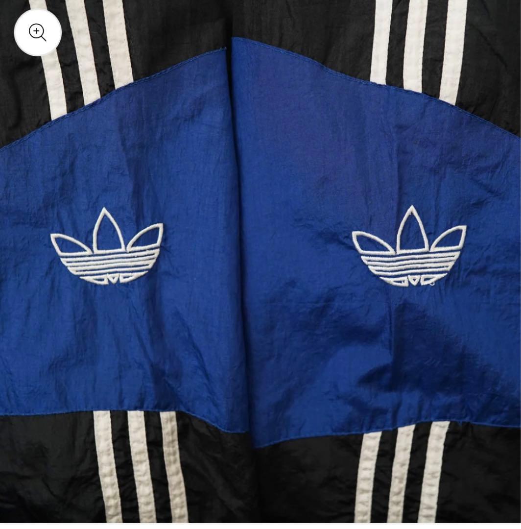 無茶振りさん専用80’s adidas 短丈 ワイド ナイロンジャケット 黒