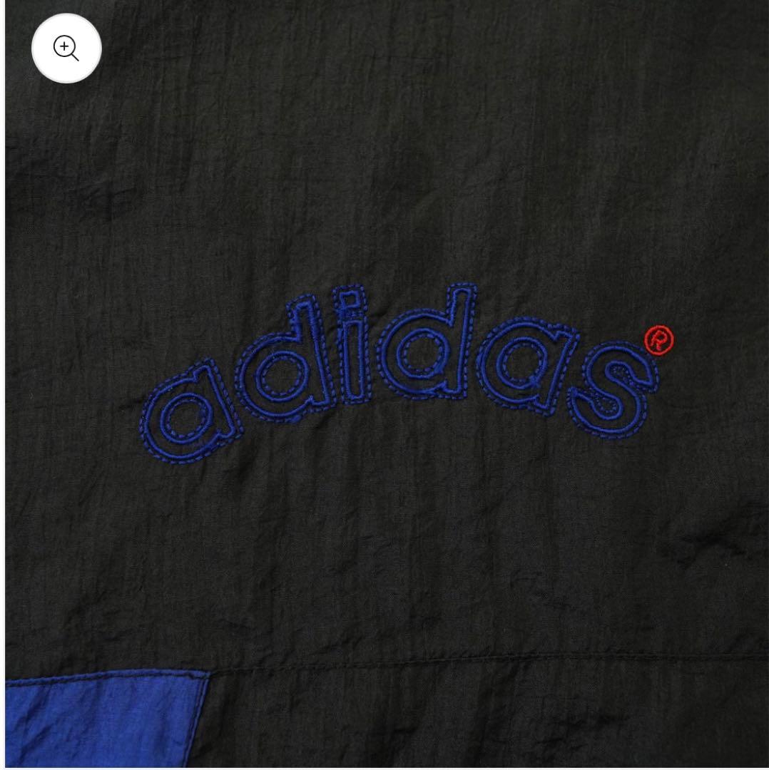 無茶振りさん専用80’s adidas 短丈 ワイド ナイロンジャケット 黒