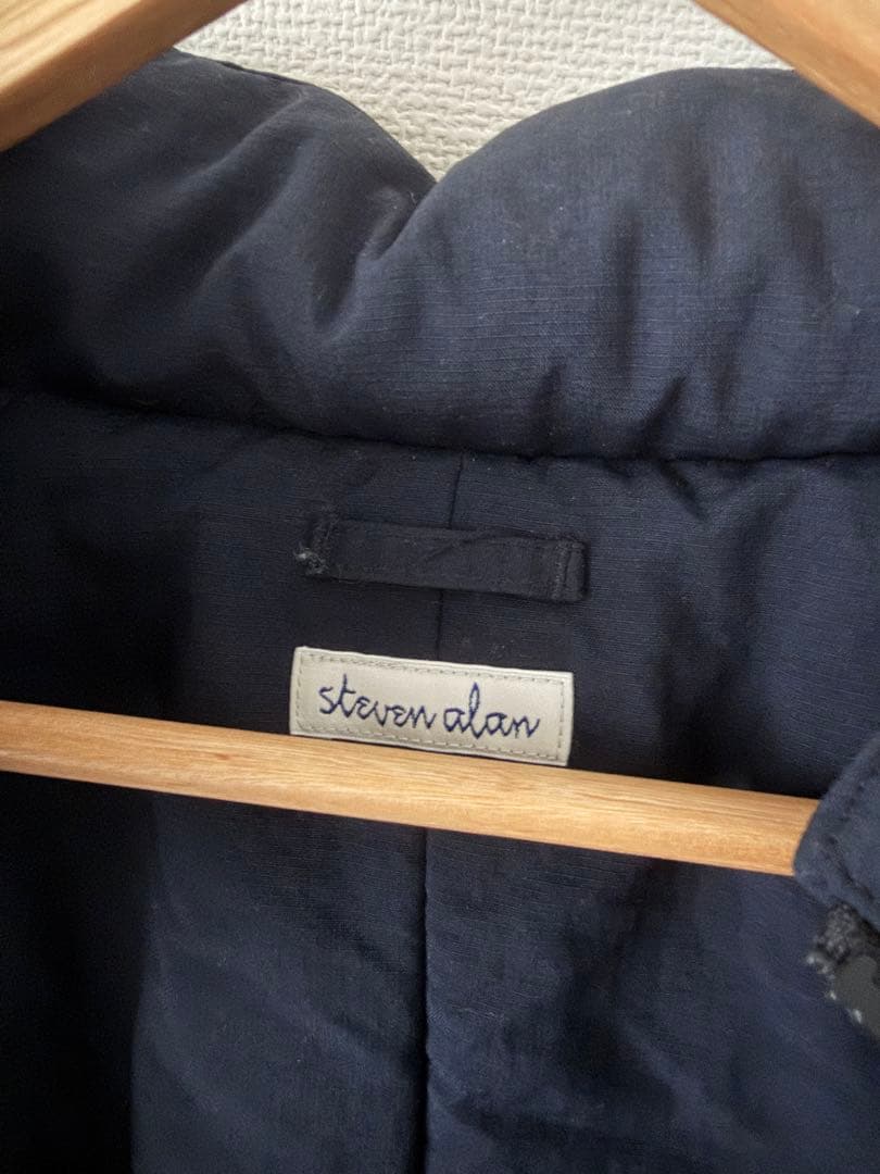 Steven Alan ナイロンジップダルマショートブルゾン L ネイビー