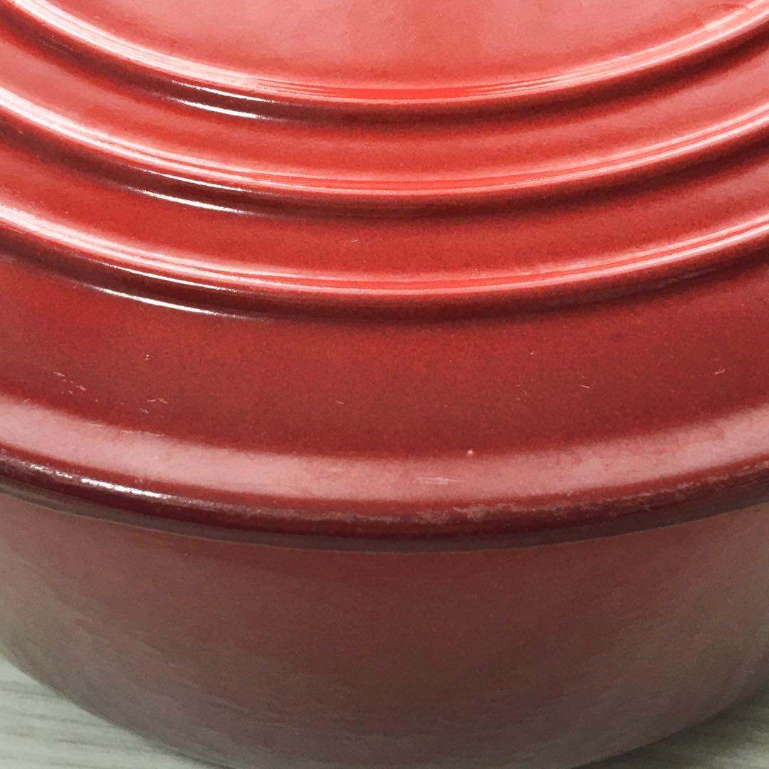 LE CREUSET ル・クルーゼ ココットロンド 22cm レッド/赤 両手鍋