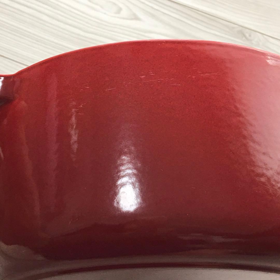LE CREUSET ル・クルーゼ ココットロンド 22cm レッド/赤 両手鍋