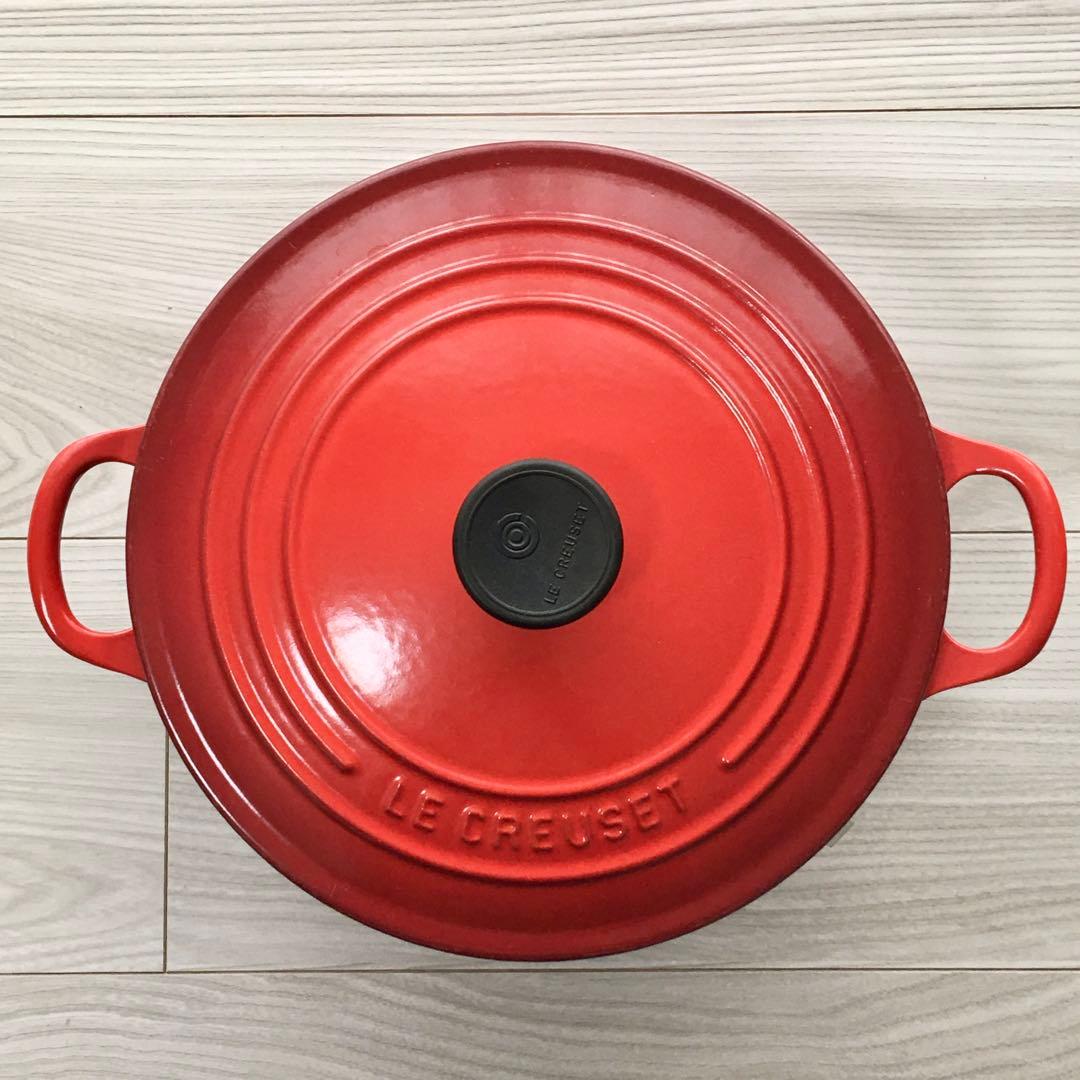 LE CREUSET ル・クルーゼ ココットロンド 22cm レッド/赤 両手鍋