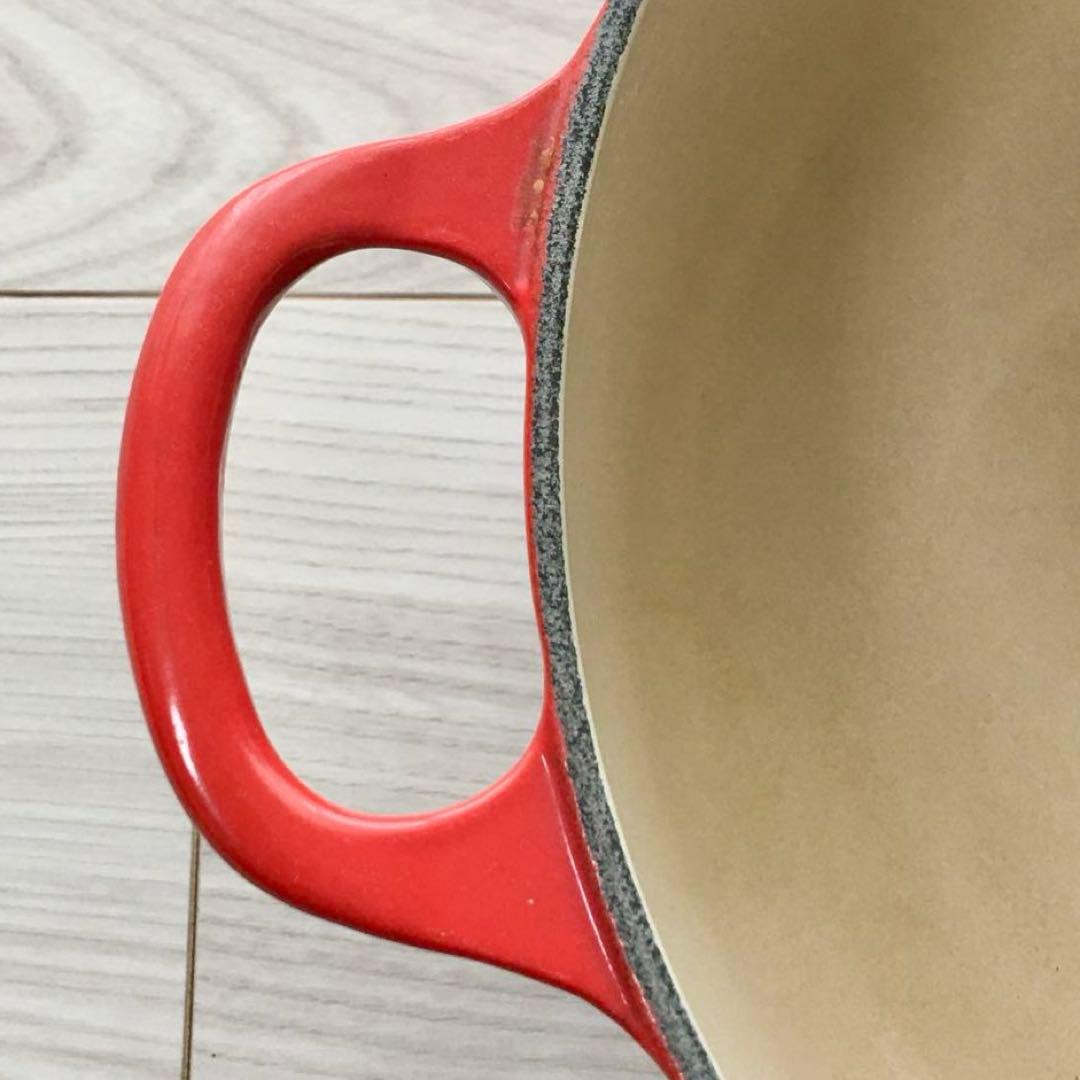 LE CREUSET ル・クルーゼ ココットロンド 22cm レッド/赤 両手鍋