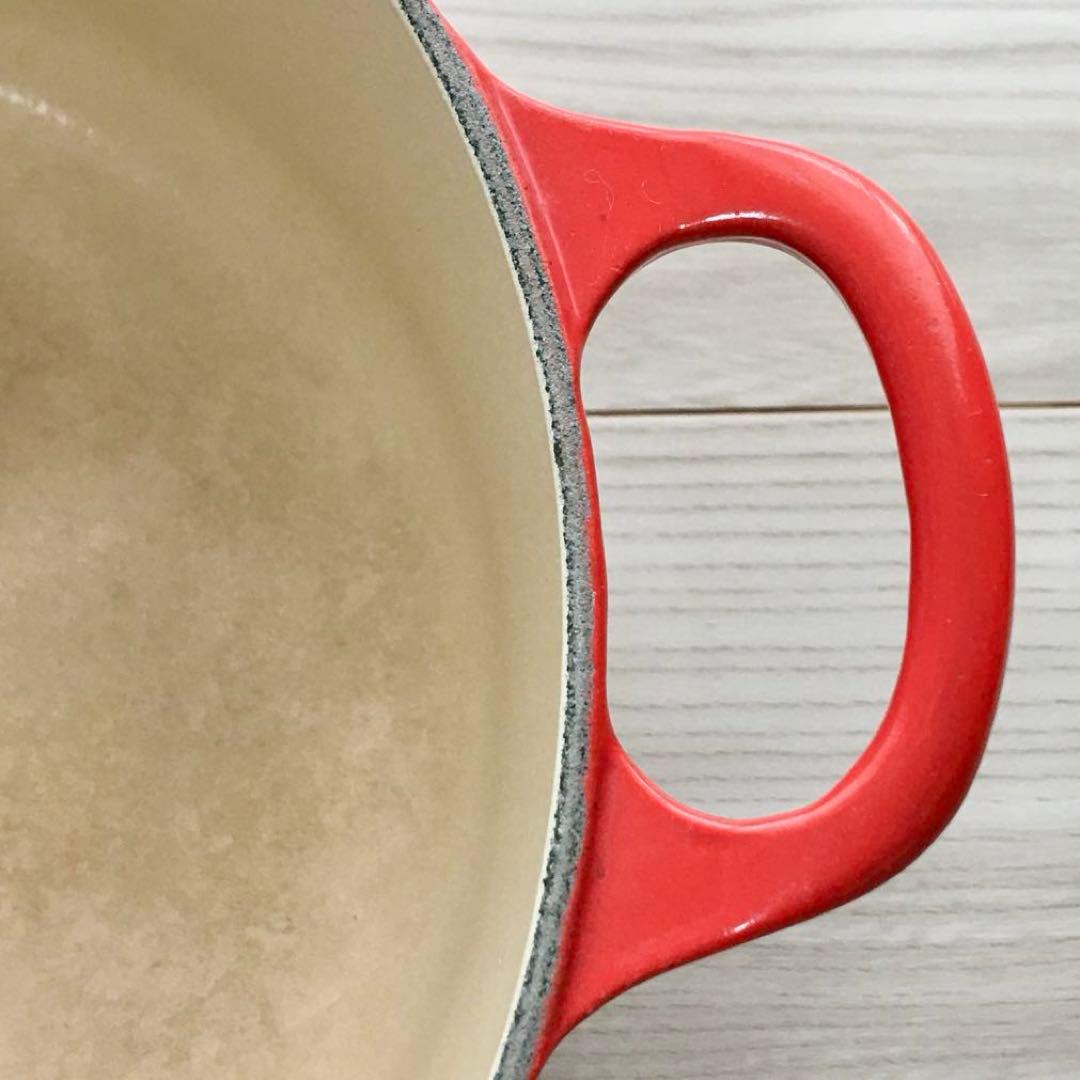 LE CREUSET ル・クルーゼ ココットロンド 22cm レッド/赤 両手鍋