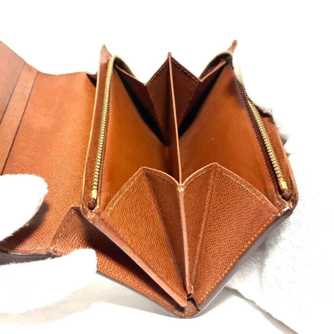 【美品】ルイヴィトン　ポルトモネ ビエトレゾール　モノグラム　二つ折り財布