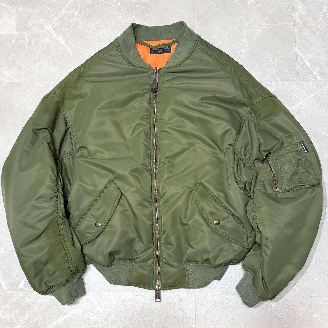 【BALENCIAGA】OFF SHOULDER BOMBER XS