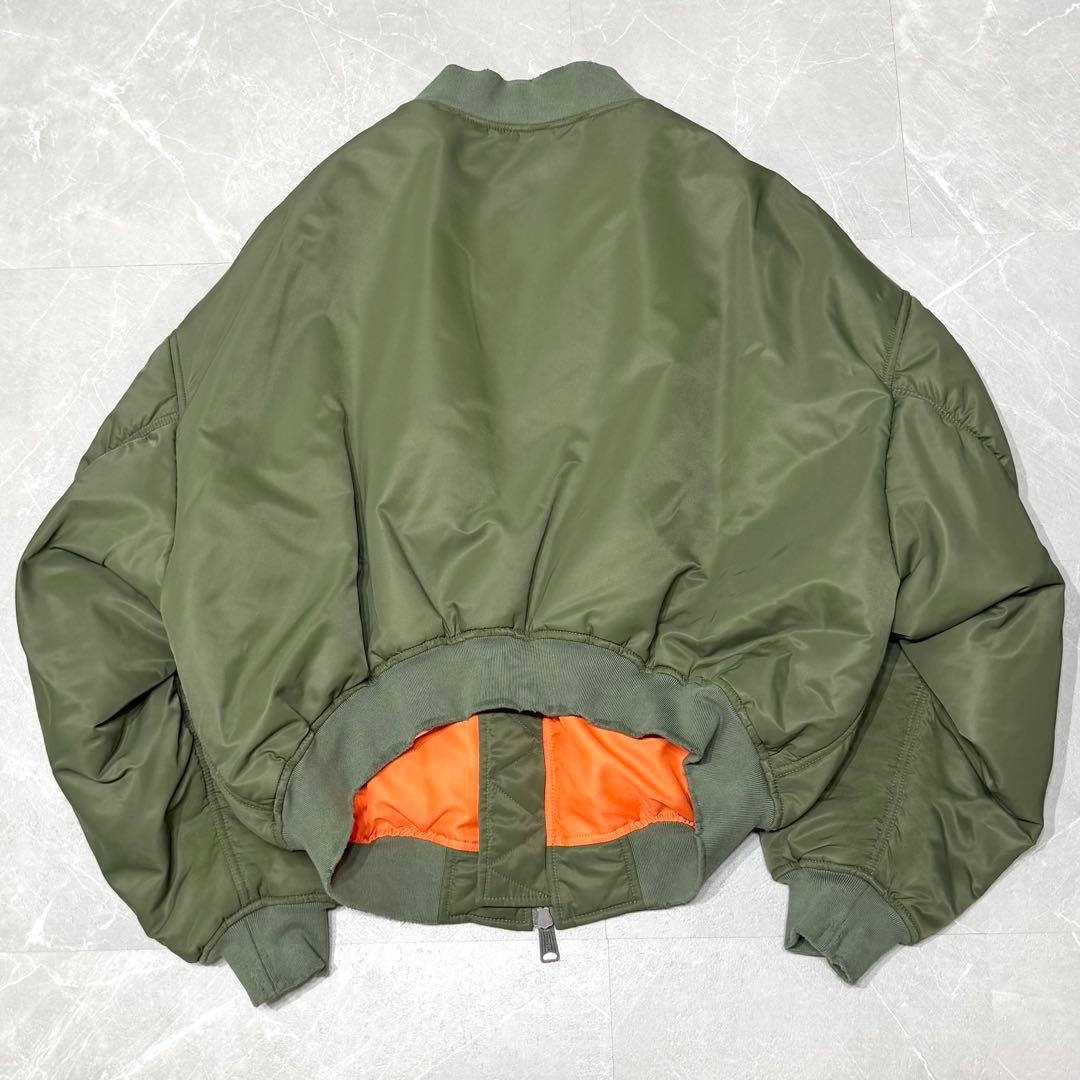 【BALENCIAGA】OFF SHOULDER BOMBER XS