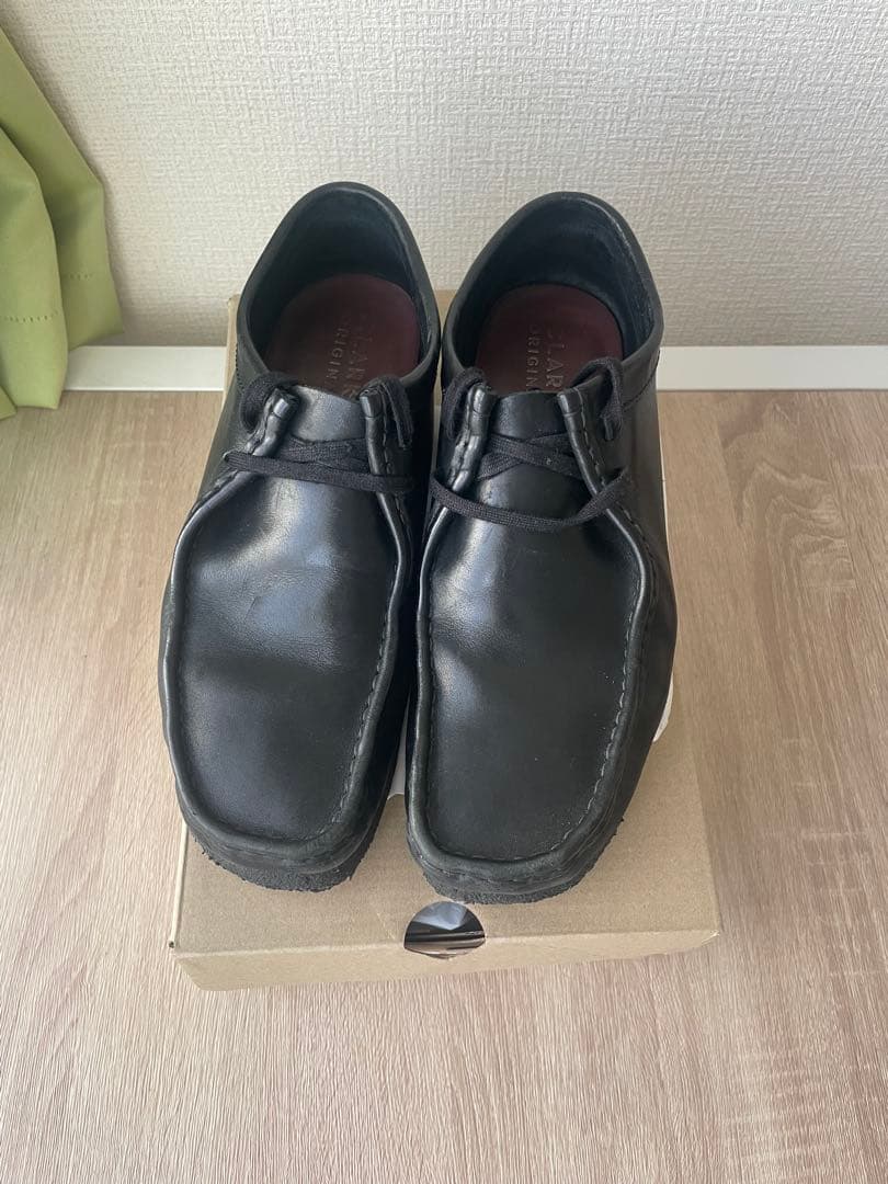 ふ*)様 Clarks クラークス ワラビー　UK8 26センチ　ブラック