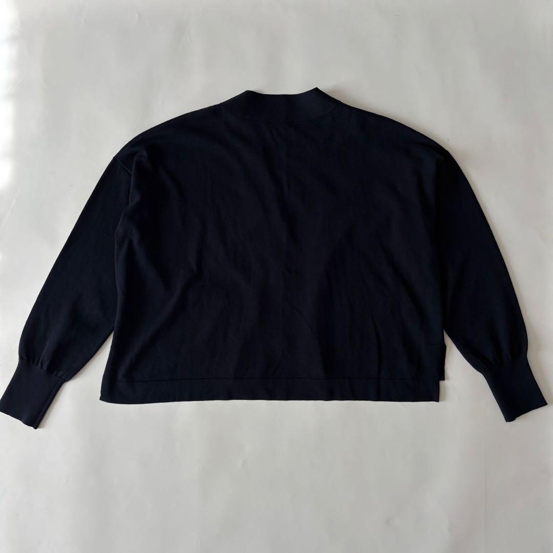 IENA ドライコットン Vネックカーディガン 24ss ネイビー