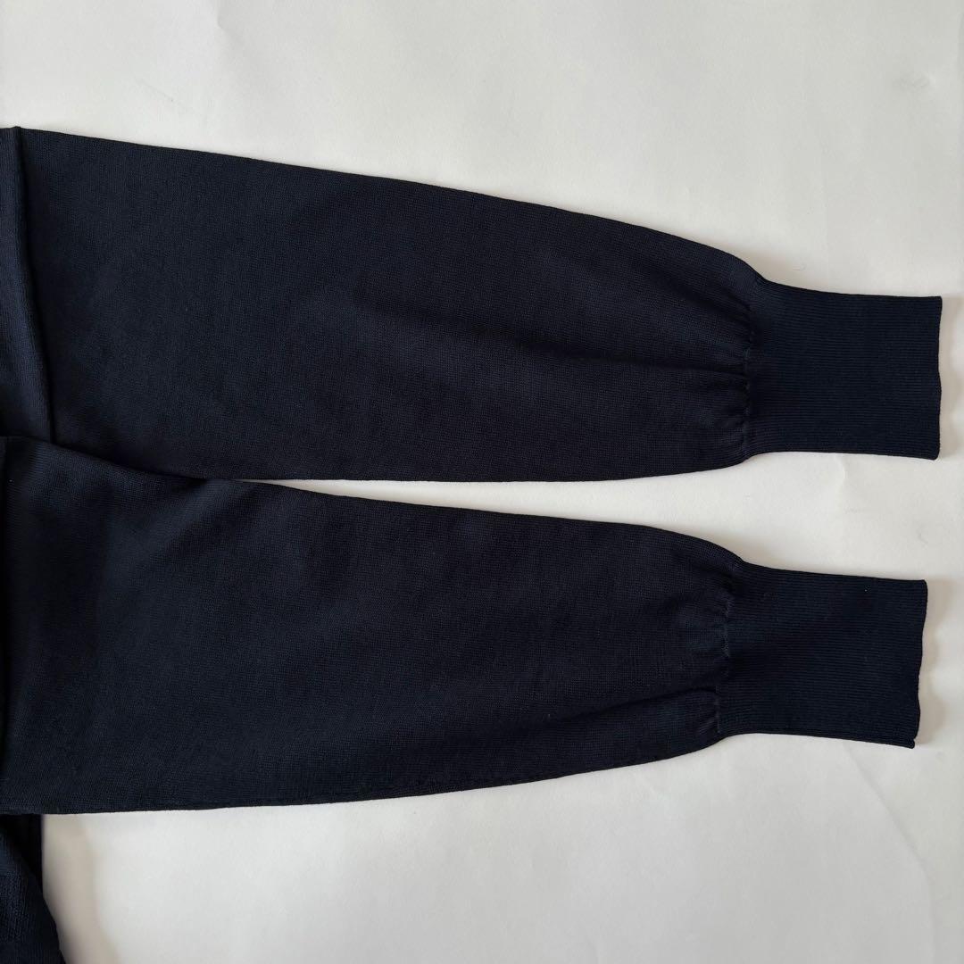 IENA ドライコットン Vネックカーディガン 24ss ネイビー