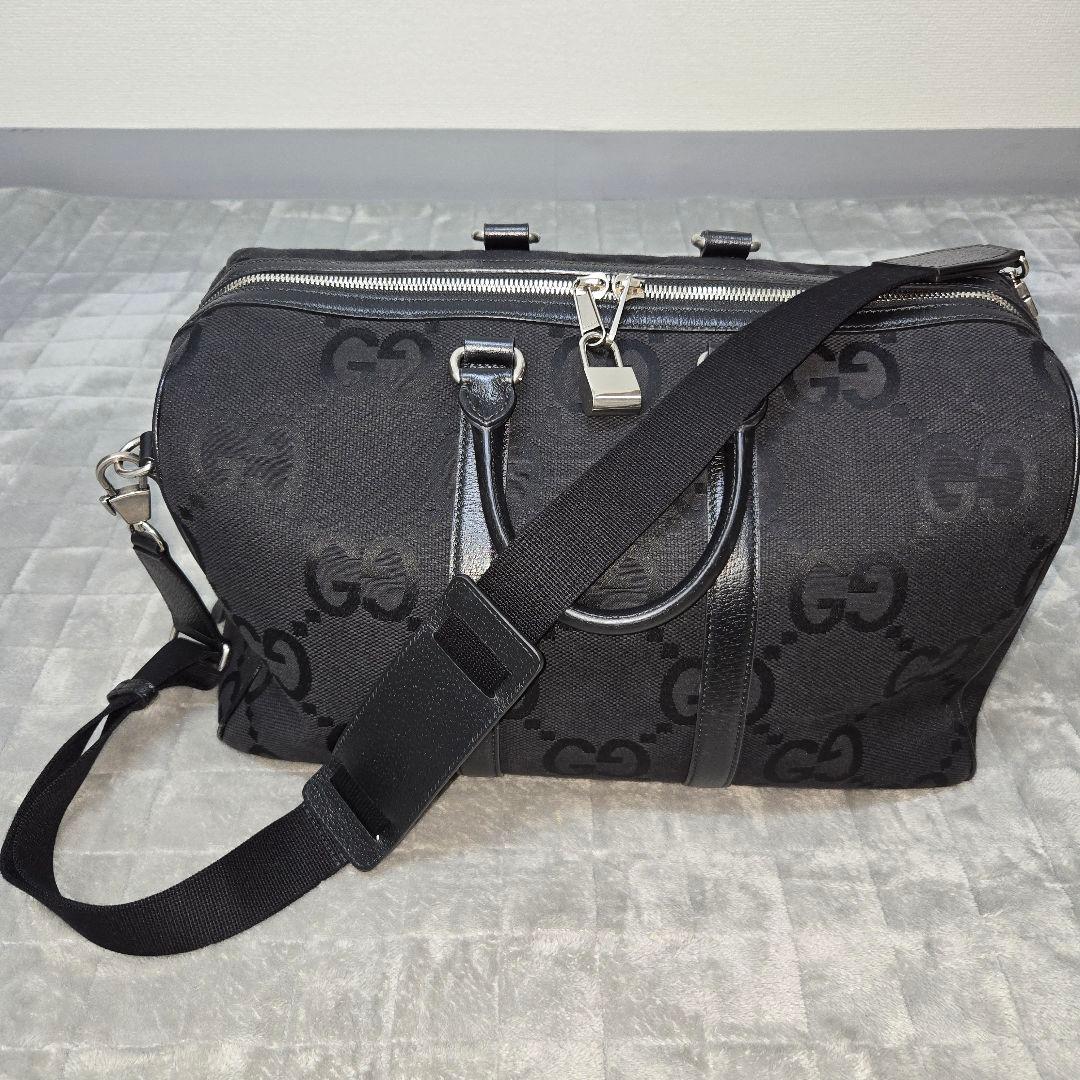 GUCCI　ジャンボGGキャンバスボストンバッグ739581FABRP-1000