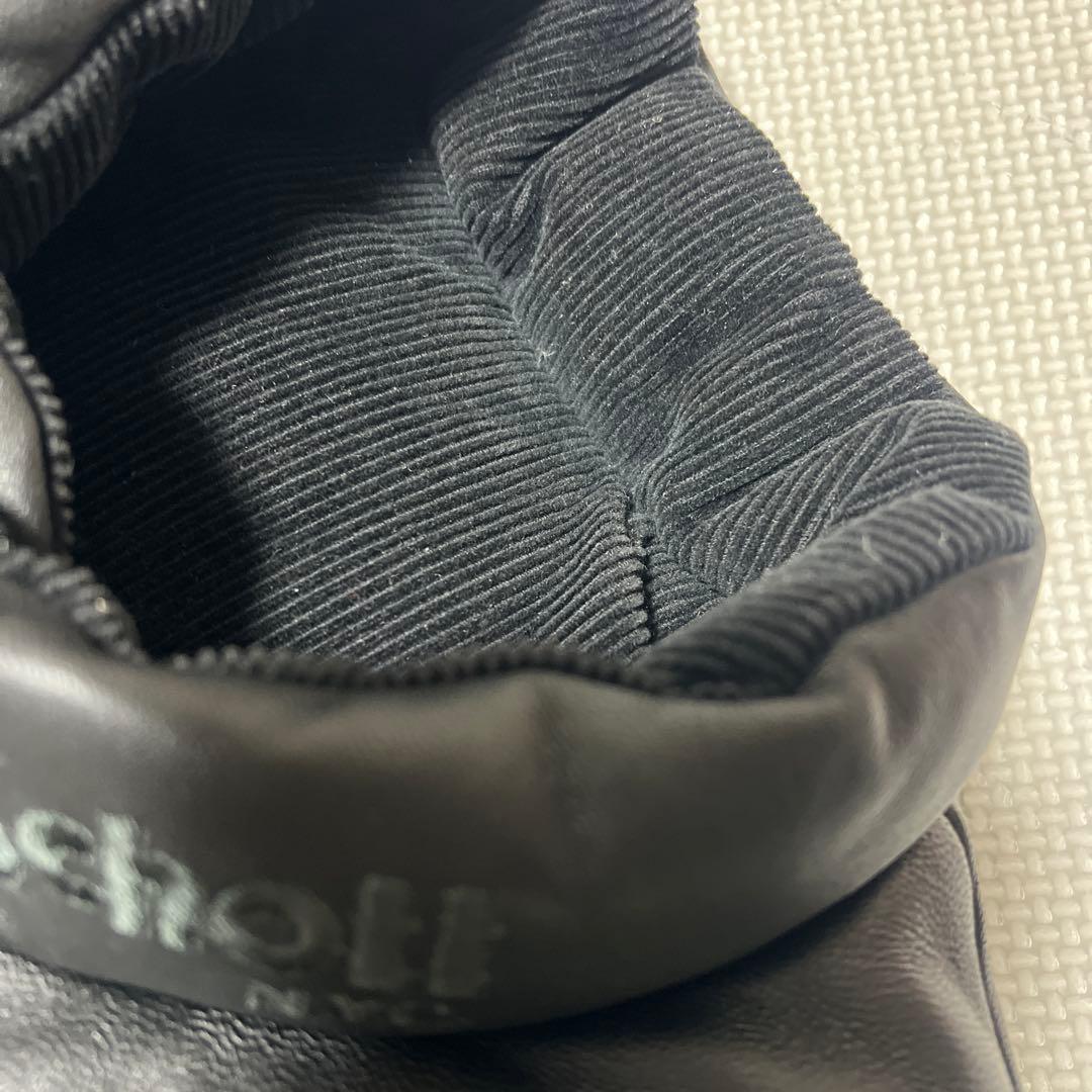 3*4様 ショット　schott ラムレザー　ダウンベスト　リバーシブル　Mサイ