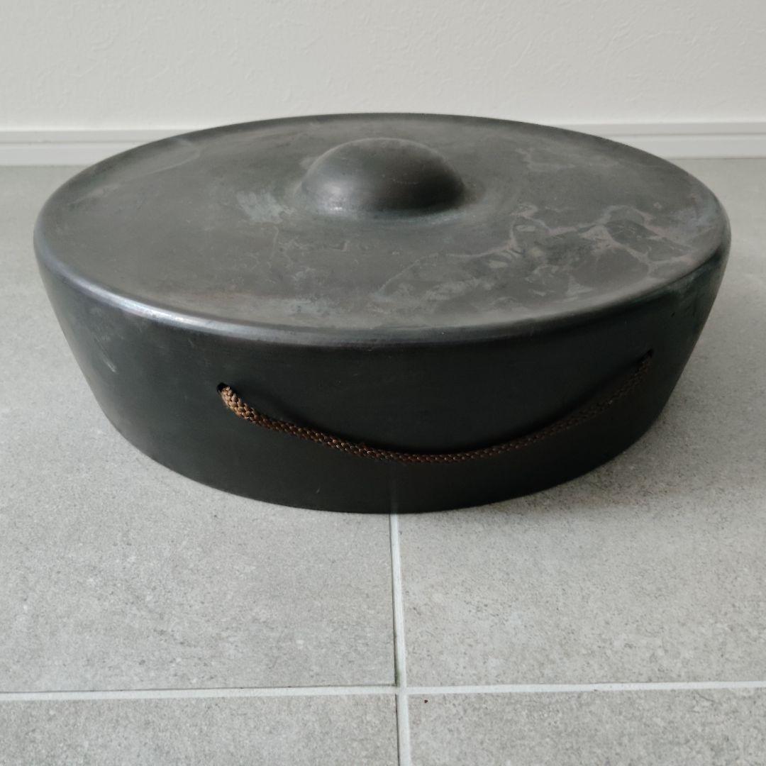 茶道具 鳴物 ドラ どら 銅鑼 バイ付 仏具 歌舞伎 開始合図