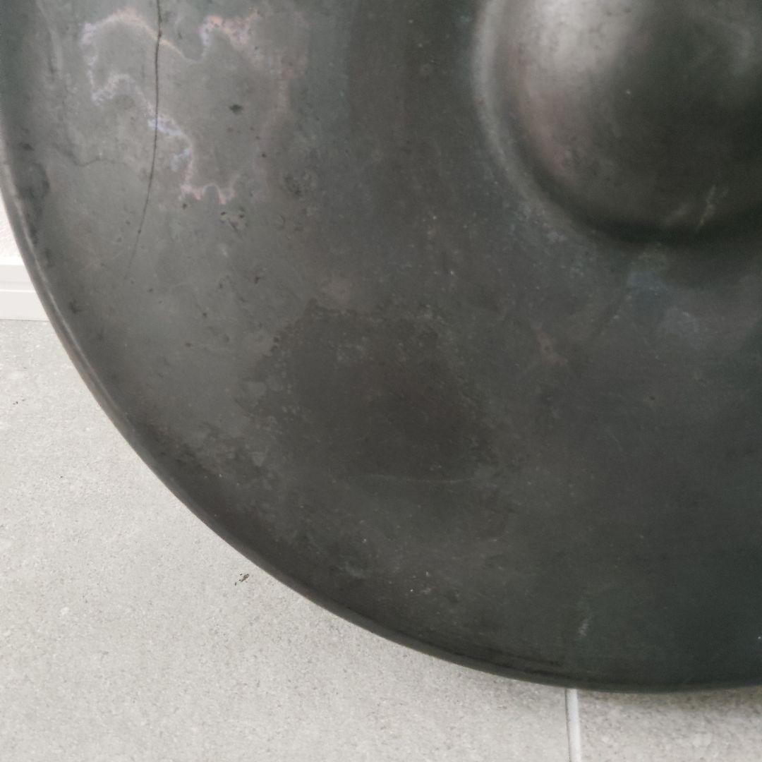 茶道具 鳴物 ドラ どら 銅鑼 バイ付 仏具 歌舞伎 開始合図