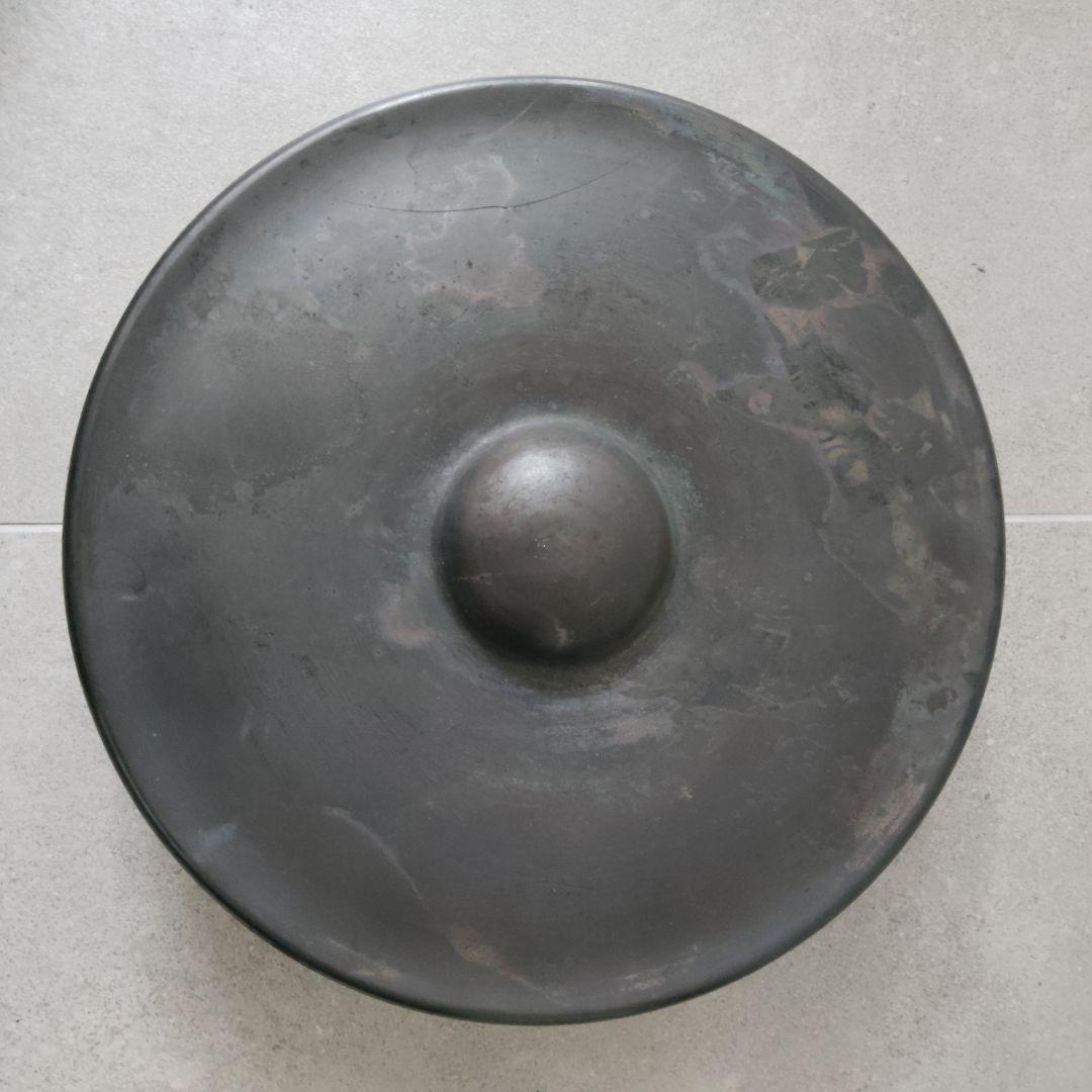 茶道具 鳴物 ドラ どら 銅鑼 バイ付 仏具 歌舞伎 開始合図