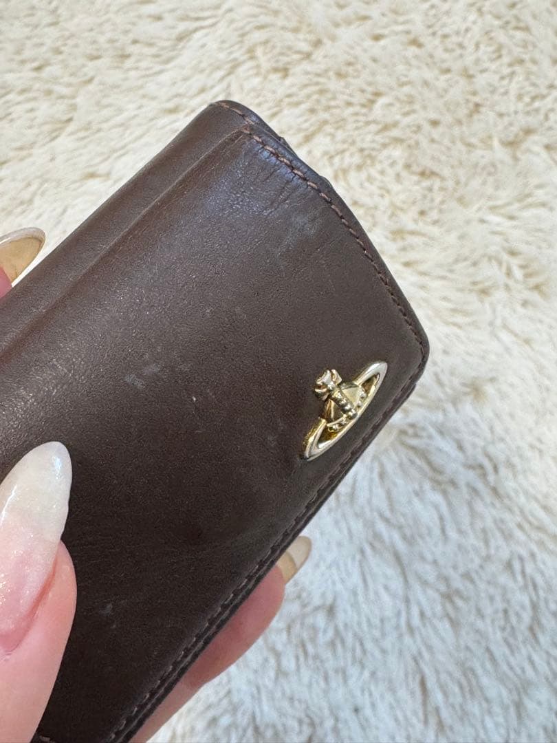 Vivienne Westwood ダークブラウン レザー 三つ折り財布