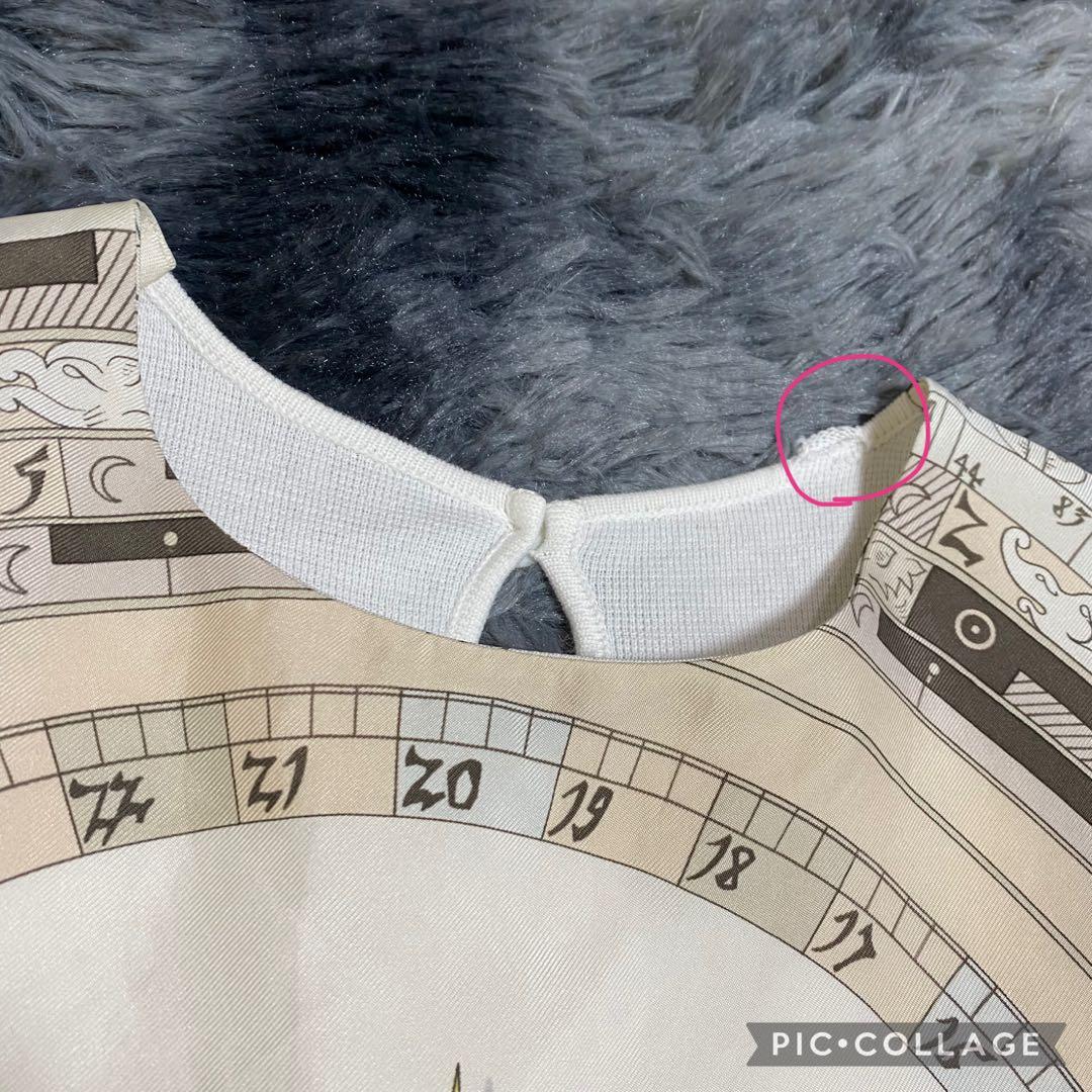 エルメス　ツイルレーヌ　シルク　Tシャツ　ニット　正規品　M レディース