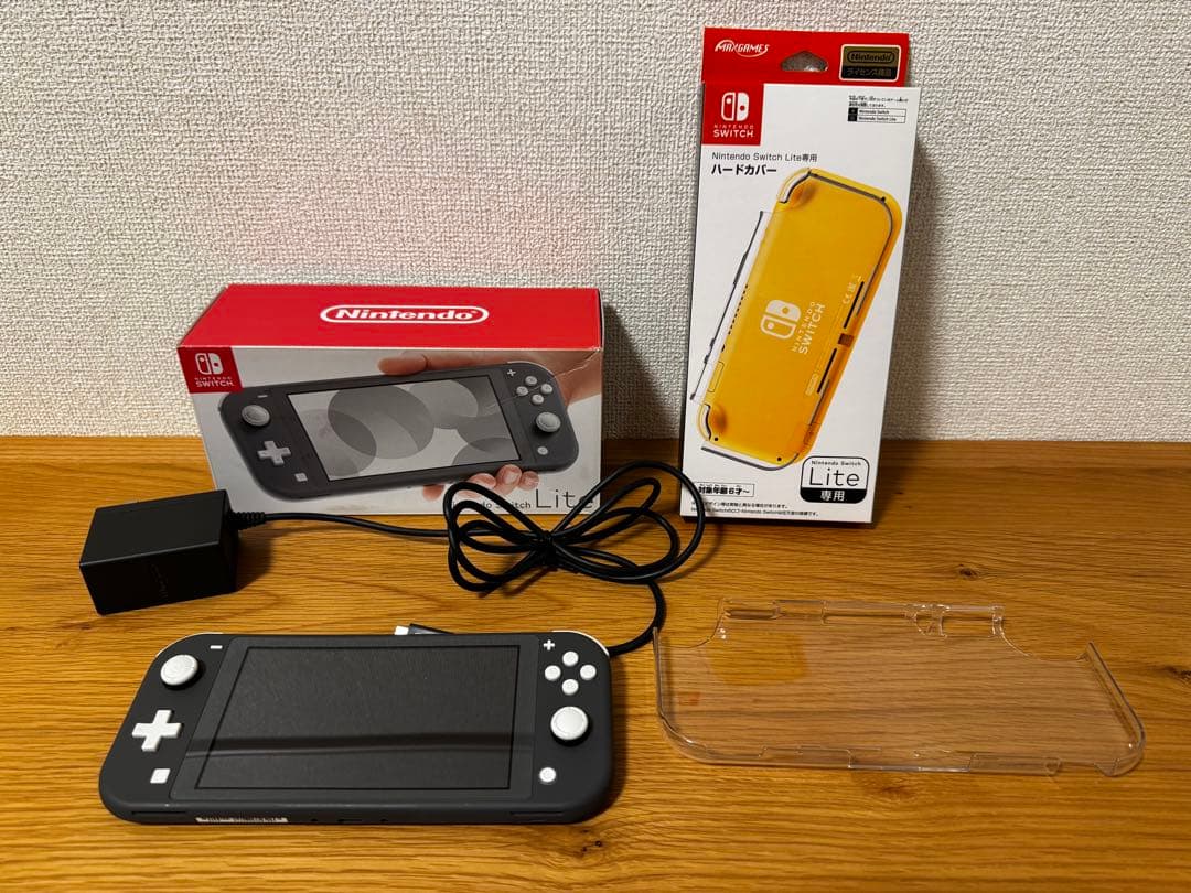 Nintendo Switch Lite グレー 充電器・ケース・フィルム付