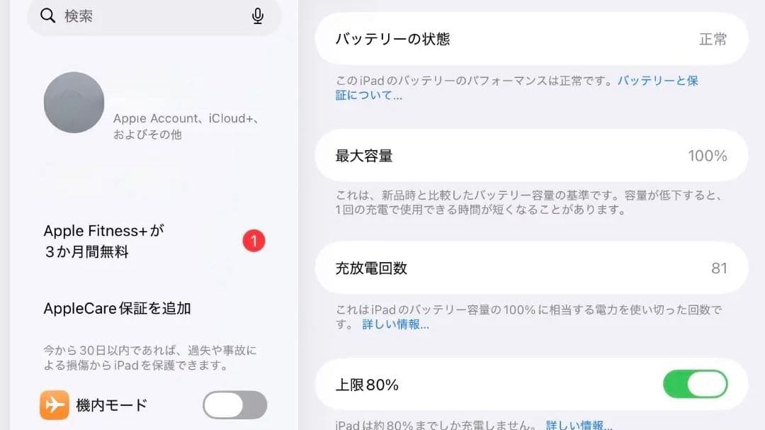 iPad mini Cellular 256GB 第7世代（A17pro）