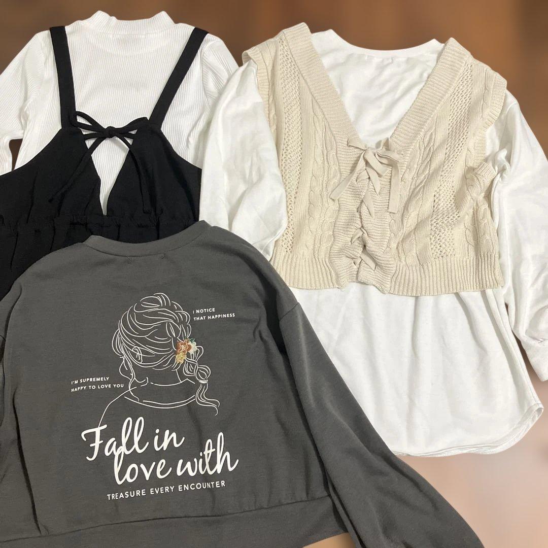新品有お洋服まとめ売り女の子150ラブトキ ユニクロ ピンクラテ レトロガール他