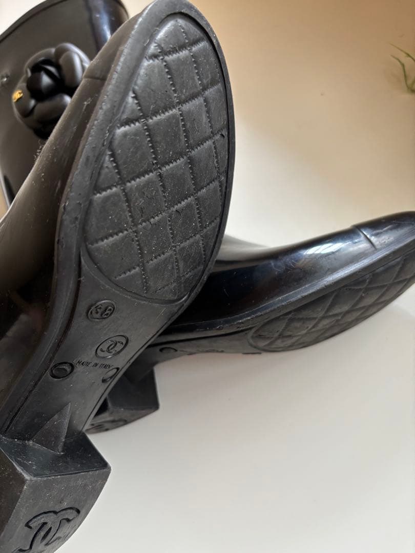 CHANELレインブーツblack