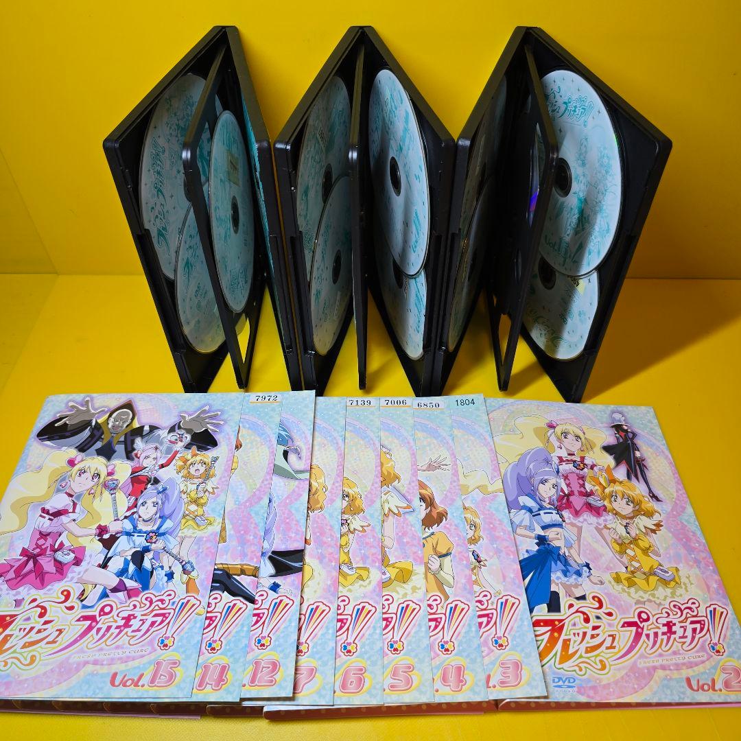 新品ケース交換済み　フレッシュプリキュア！　DVD全16巻セット