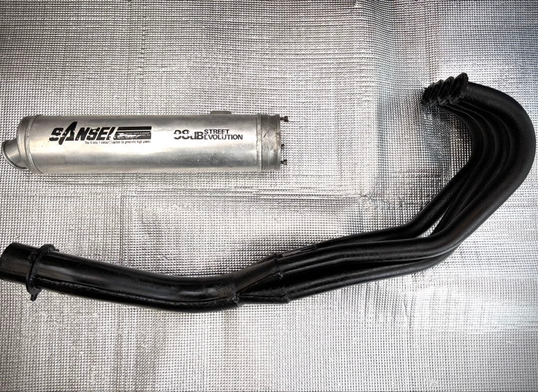 エ*ン様 ★【SANSEI製のバイク用集合管エキゾーストパイプとサイレンサーのセ