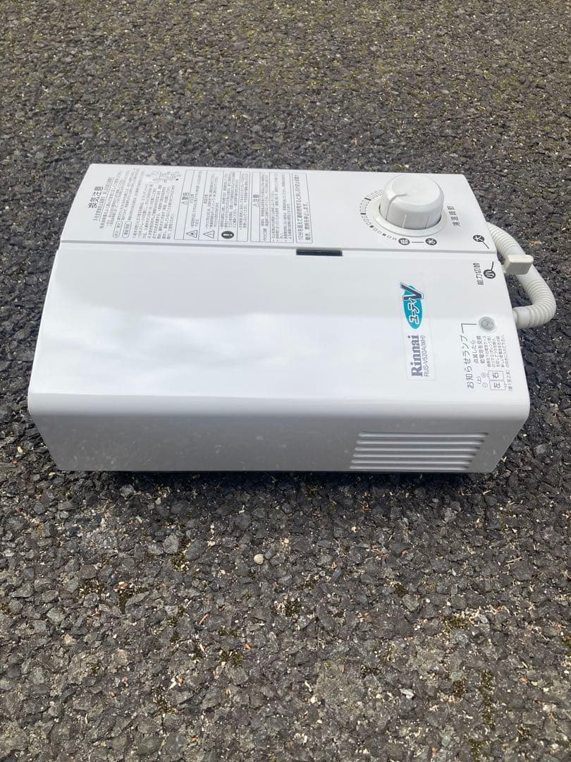 【美品 LPガス用】リンナイ ガス瞬間湯沸かし器 RUS-V520AK(WH)