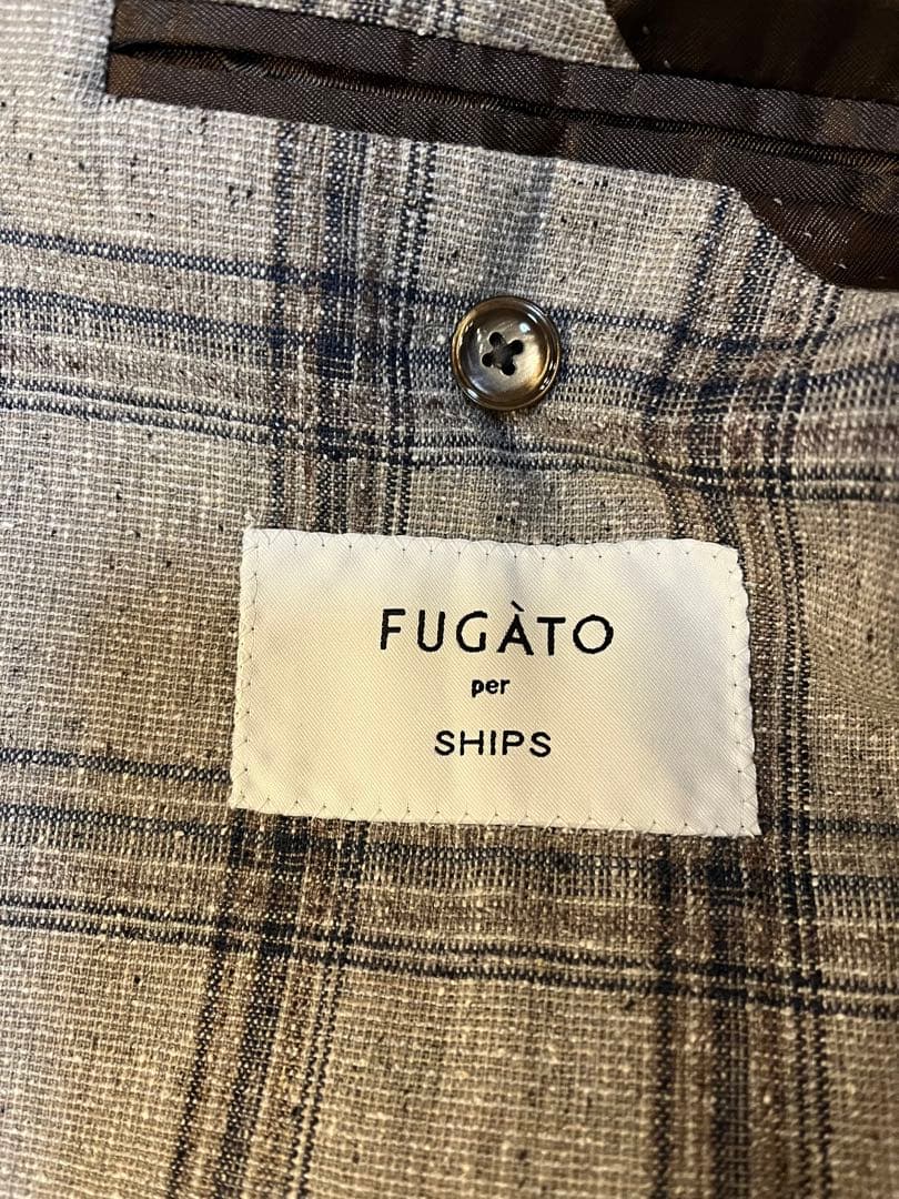 FUGATO per SHIPS チェック柄テーラードジャケット