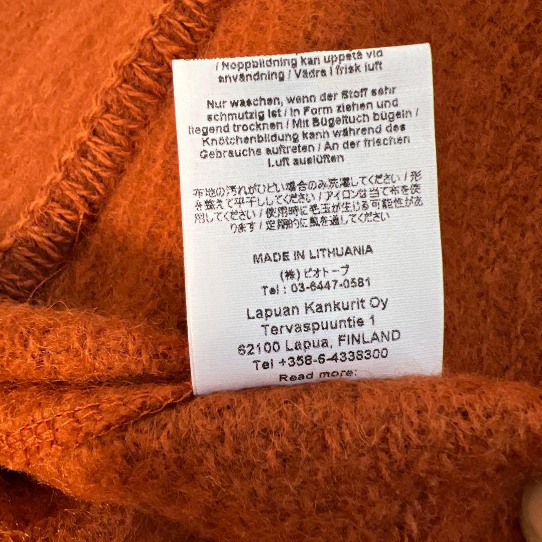 LAPUAN KANKURIT ラプアンカンクリ ポケットショール オレンジ