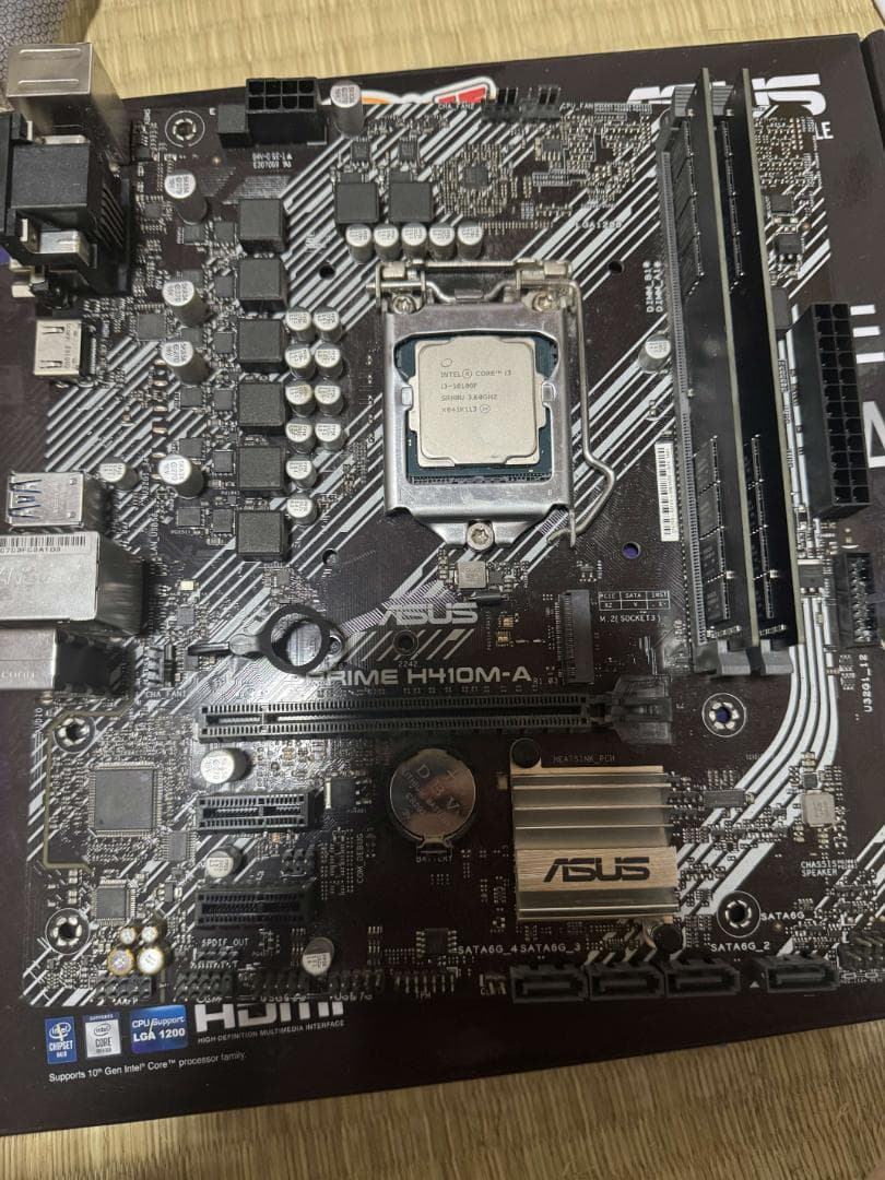 Core i3-10100F マザボ　メモリセット　CPUファン付き