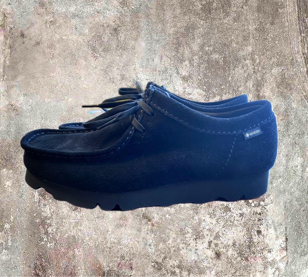 [新品]CLARKS クラークス ワラビー ゴアテックス UK7.5 黒