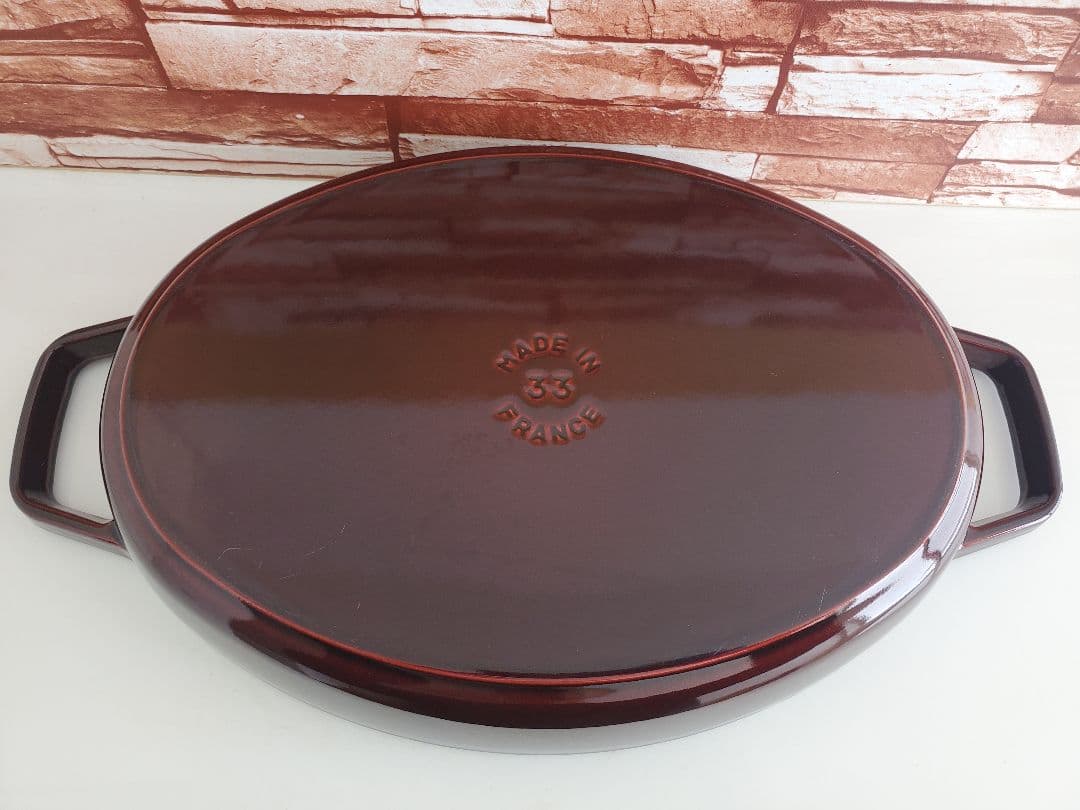 【極美品】staub オーバル ホットプレート 33cm大型