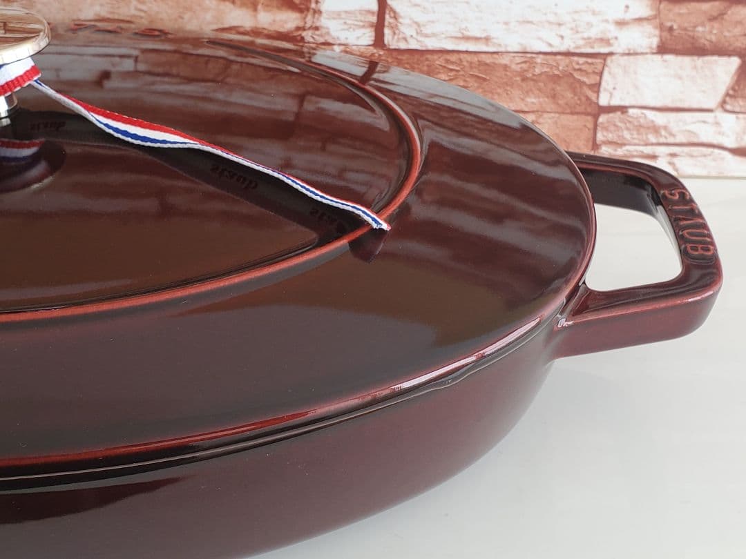 【極美品】staub オーバル ホットプレート 33cm大型