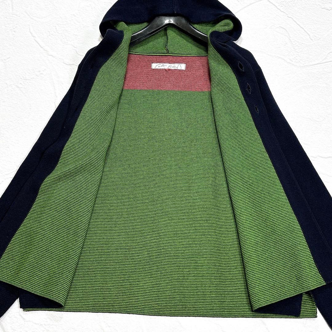 美品✨パラスパレス　ニット　パーカー　カーディガン　アシンメトリー　洗える　配色