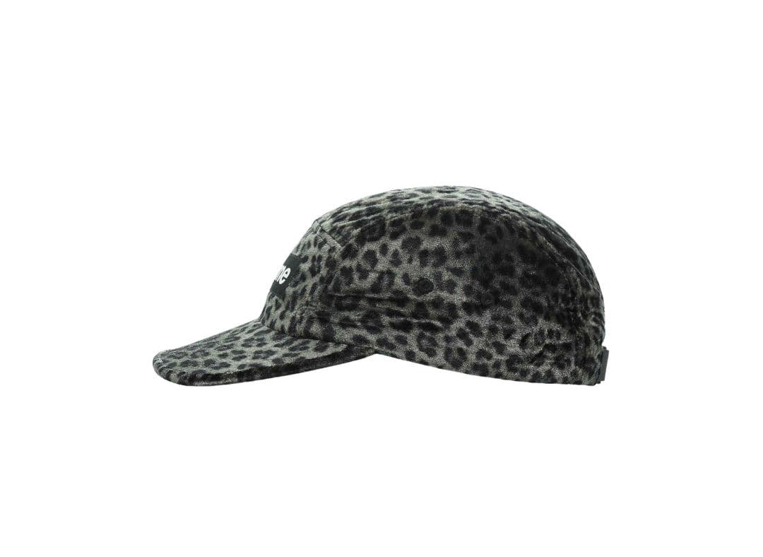帽子 Supreme Leopard Velvet Camp Cap 24ss