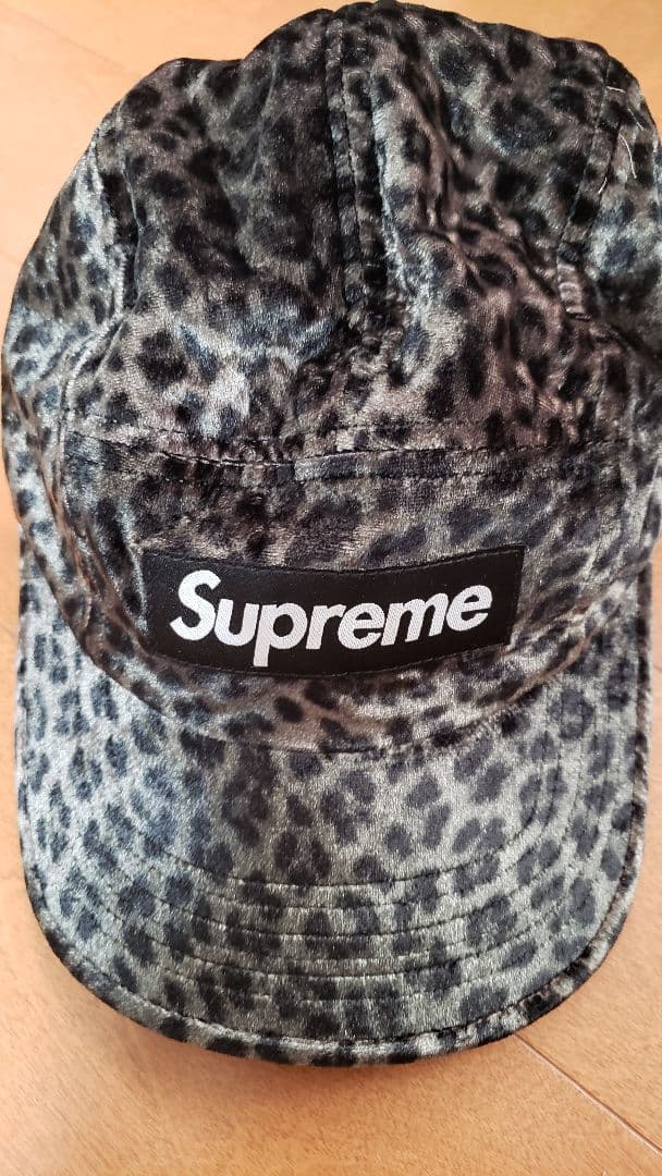 帽子 Supreme Leopard Velvet Camp Cap 24ss