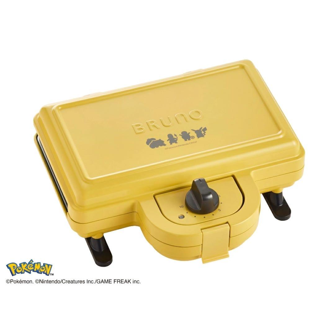 週末値下げ　ポケモンホットサンドメーカーダブル　BOE132-YE BRUNO