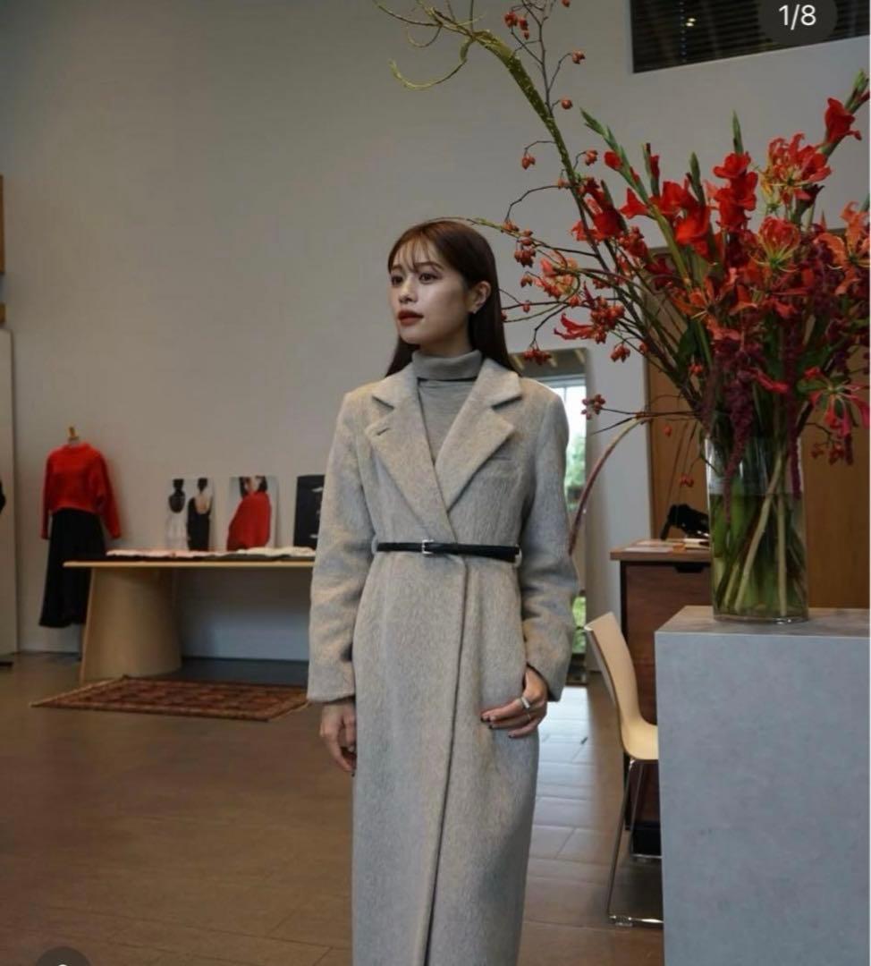 L’AUBE BLANC Belted Chester coat コート