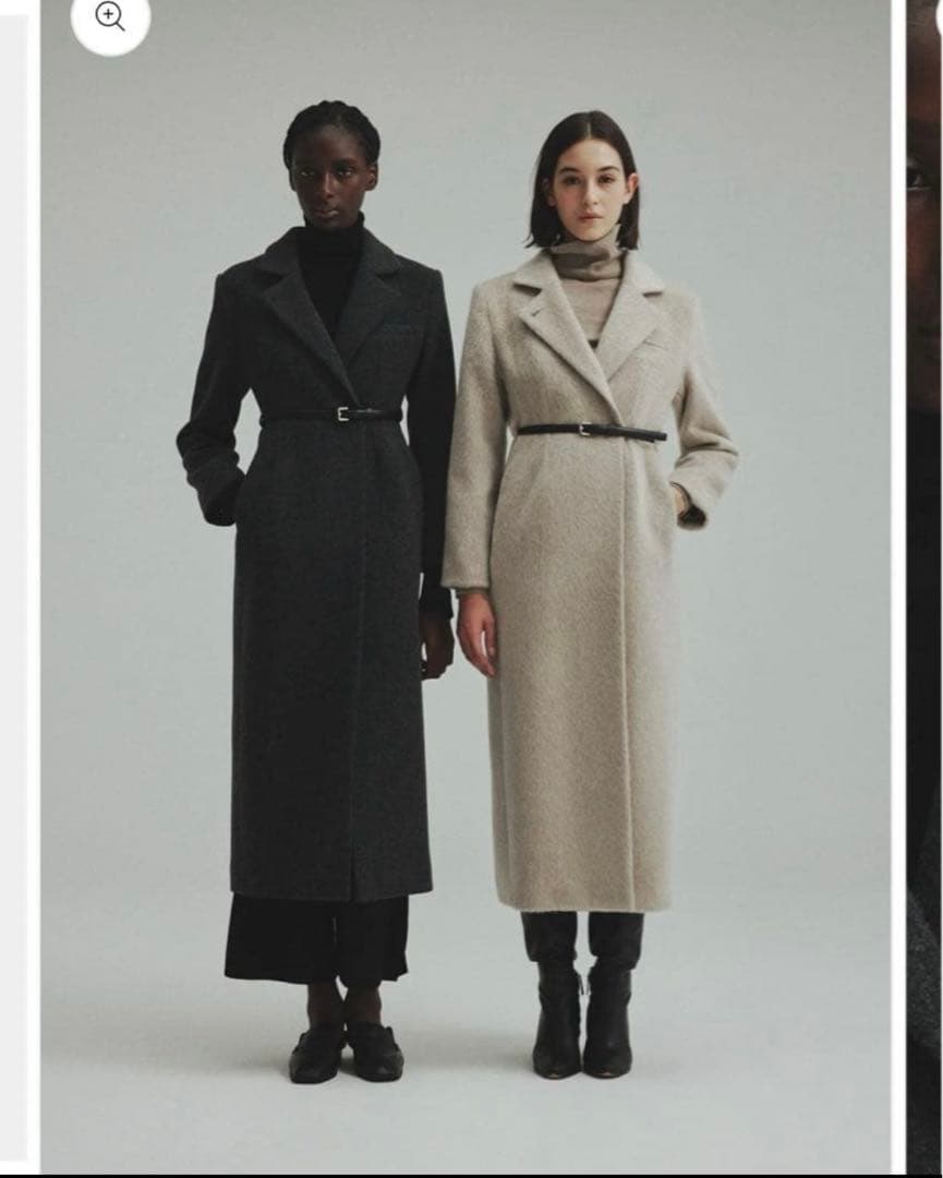 L’AUBE BLANC Belted Chester coat コート