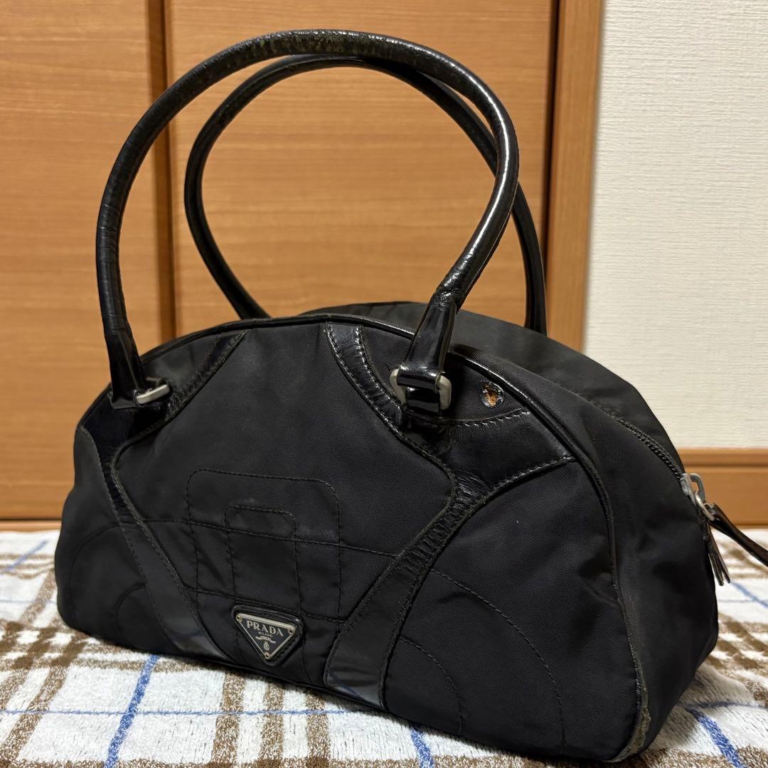 PRADA ブラック　ボストンバッグ　ゴルフバッグ　ミニ