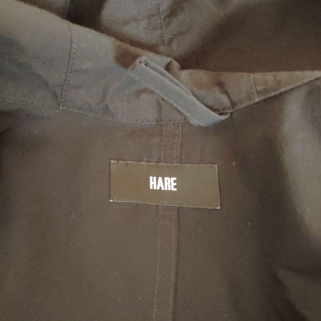 HARE　完売品　コート　ブラック　アウター 美品　フード付き