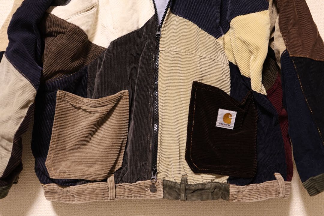 【早い者勝ち】Carhartt パッチワーク コーデュロイジャケット XL