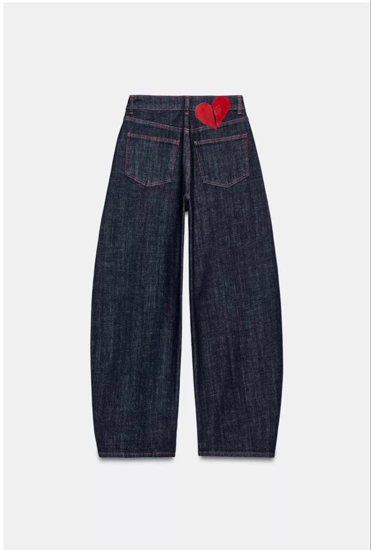 ZARA Z1975ハイウエストバレルフィットデニムパンツ　34